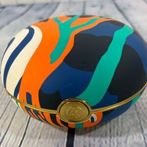 CAST Abstract Blue Black Orange Trinket Collectible Travel Jewelry Box